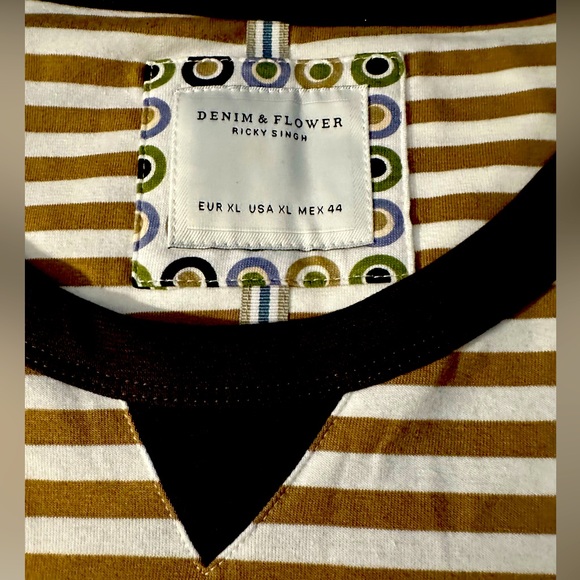 DENIM & FLOWER RICKY SINGH LONG SLEEVE SHIRT SIZE XL (NWOT) - Picture 3 of 4